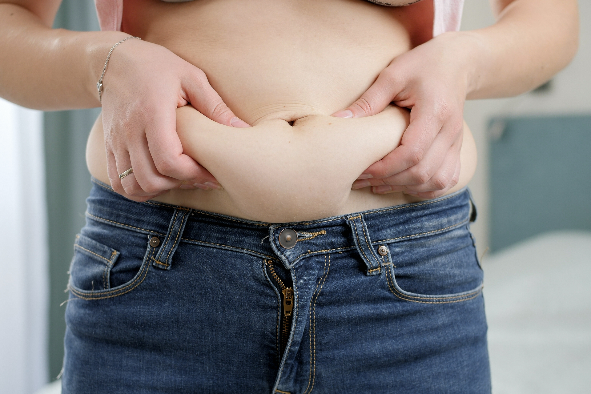 barriga com excesso de gordura